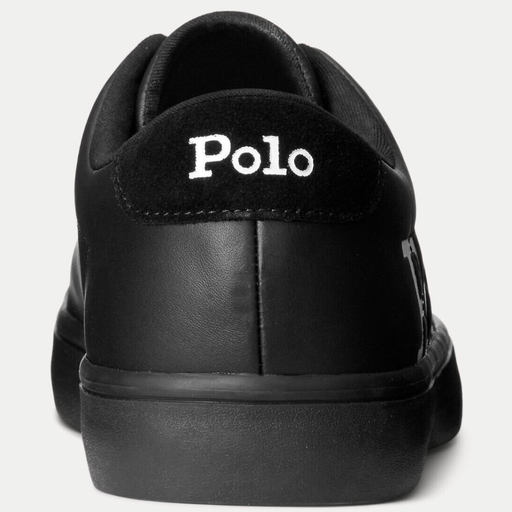 Polo Ralph Lauren Longwood Logo Leather Sneaker Men's Shoes - Picture 3 of 9